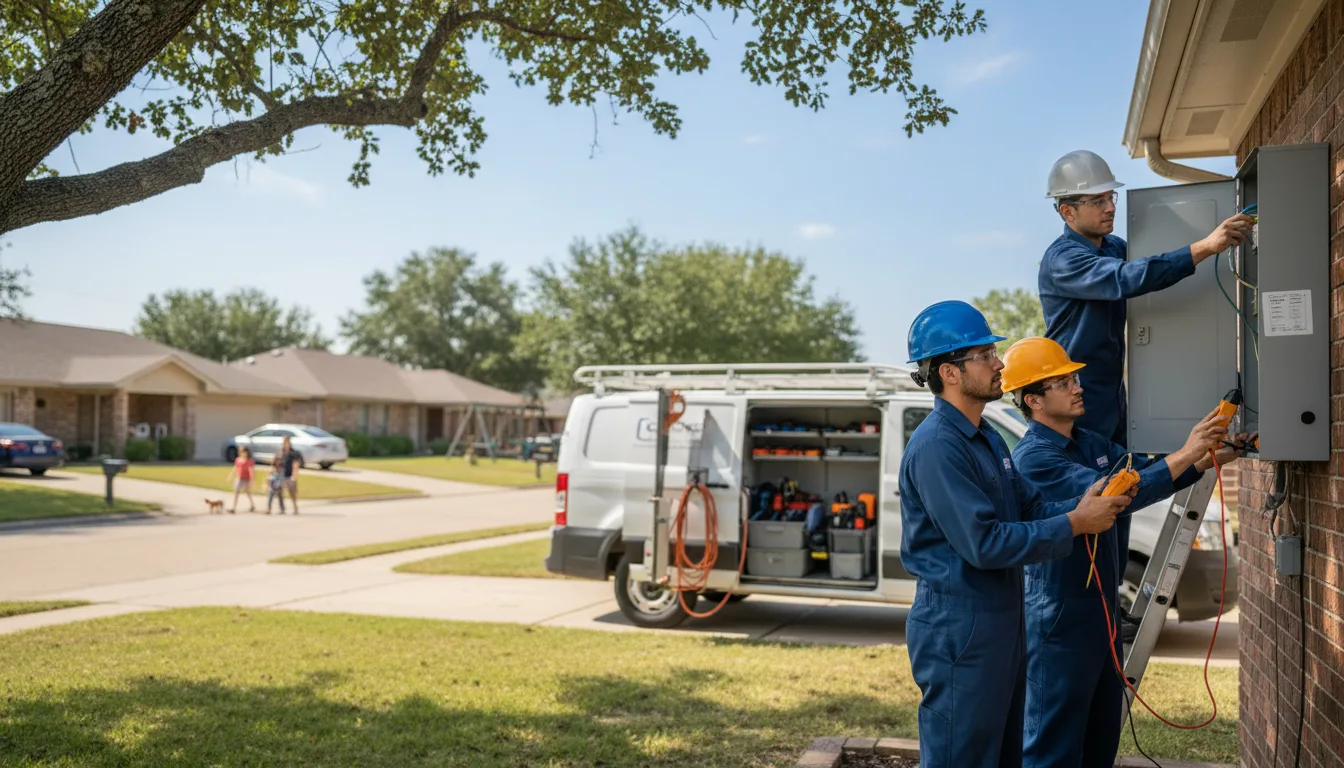 Certified electrician providing emergency electrical services in Victor, NY